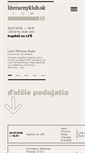 Mobile Screenshot of literarnyklub.sk
